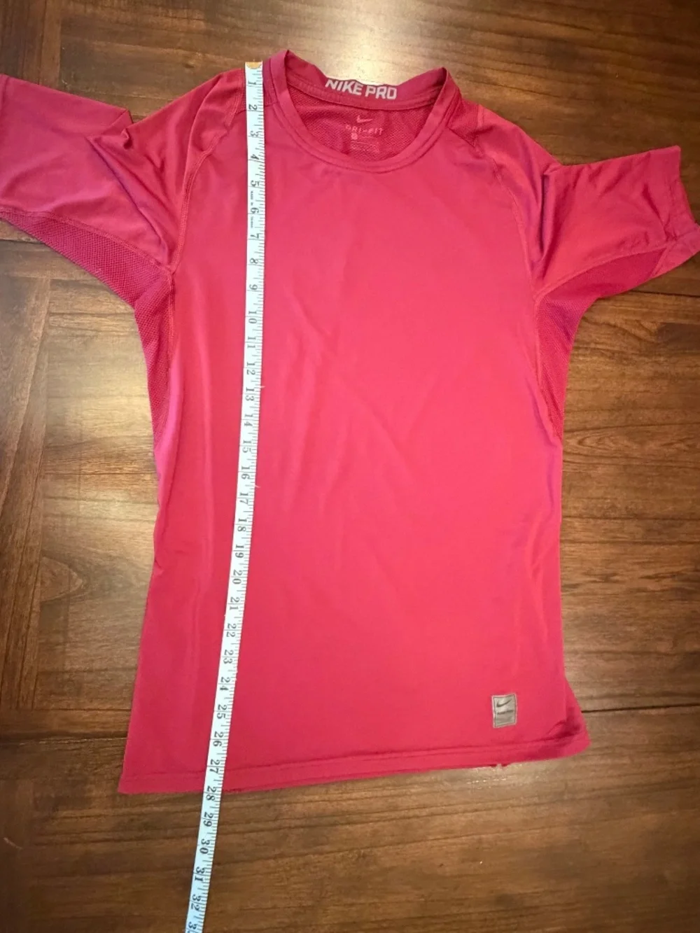 Nike Pro Men's Burgundy Compression Activewear Shirt Gym, Sporty, Size Large
